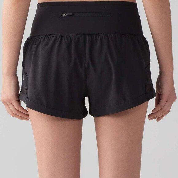 Lululemon Womens Black Pace Perfect 3" Shorts Size 6 - Picture 8 of 9